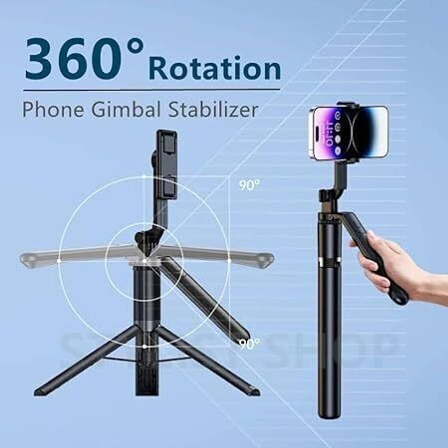Zafar R16s Smart Bluetooth Selfie Stick - Image 4