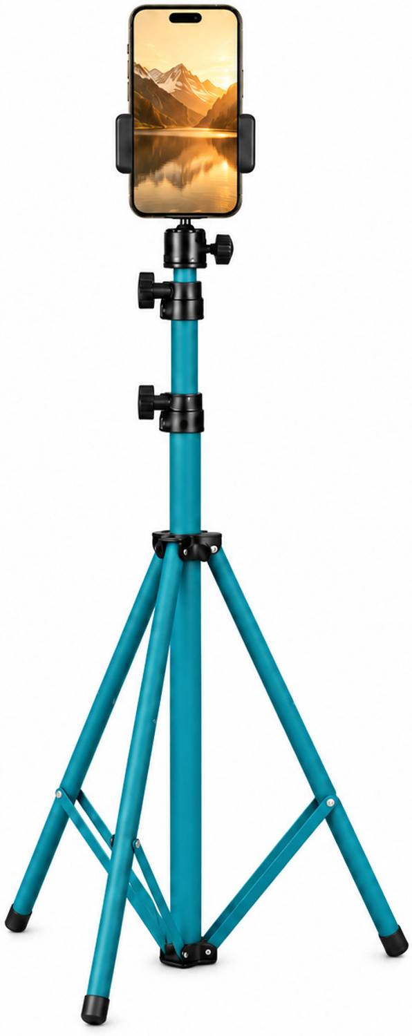 BONTECH 7Feet Portable Adjustable Tripod with Rotating Ball Head and Clip for Photoshoot Tripod