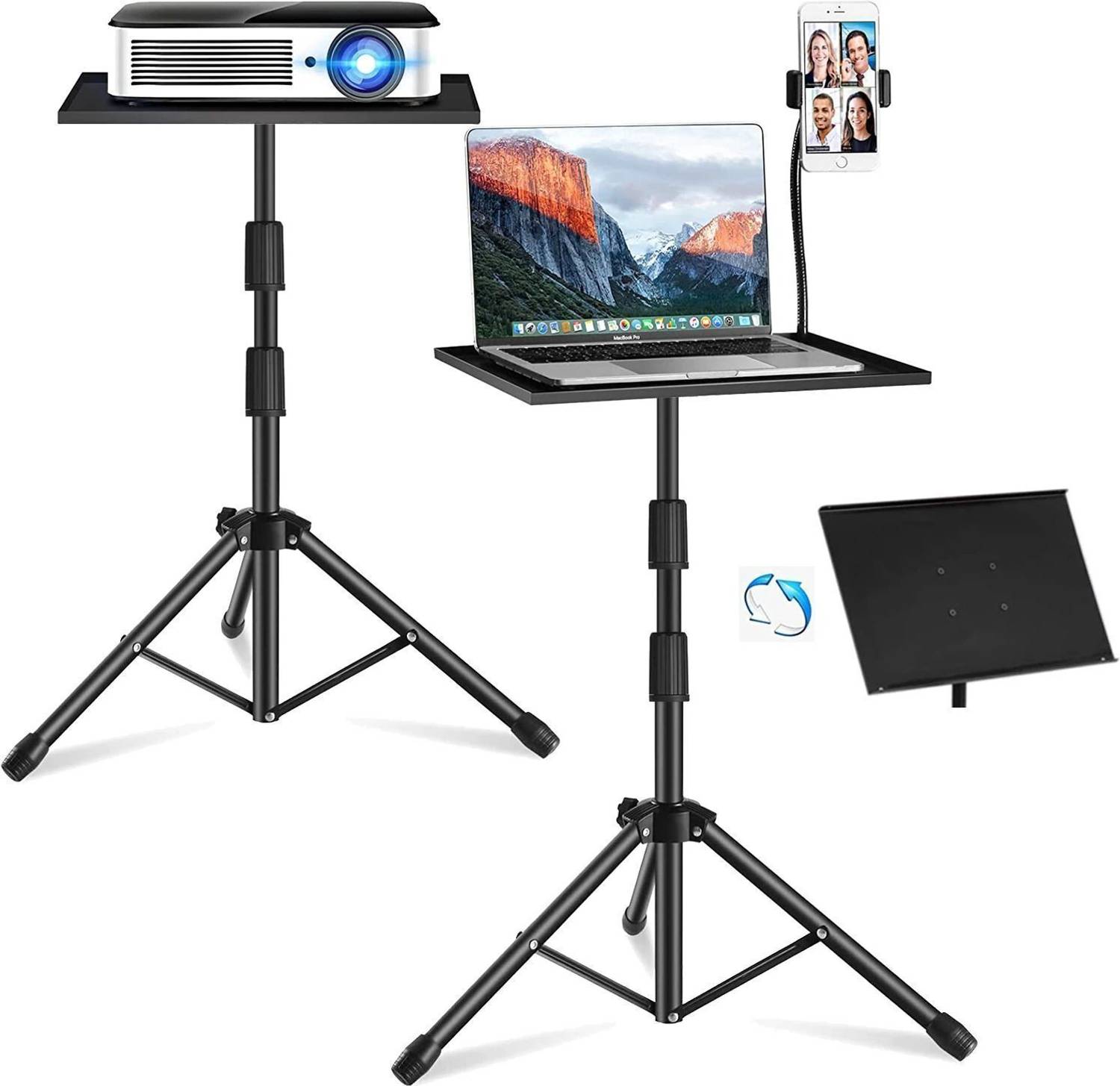 BROLAVIYA Multi-Purpose Projector Tripod Stand, Laptop / Mobile Stand Tripod