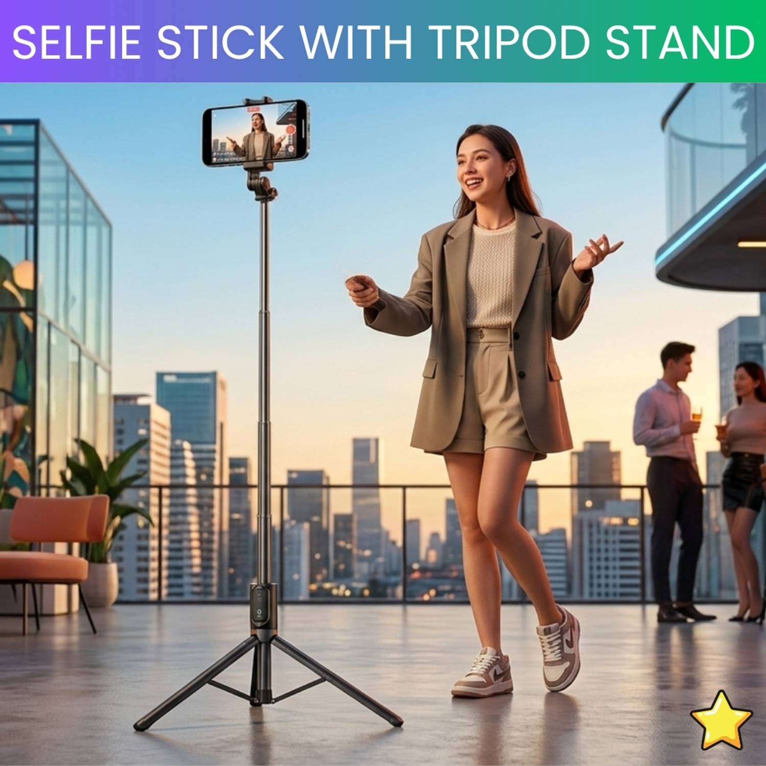 FRONY Durable Tripod for Mobile for Stable Recording and Content Creation EV229 Tripod