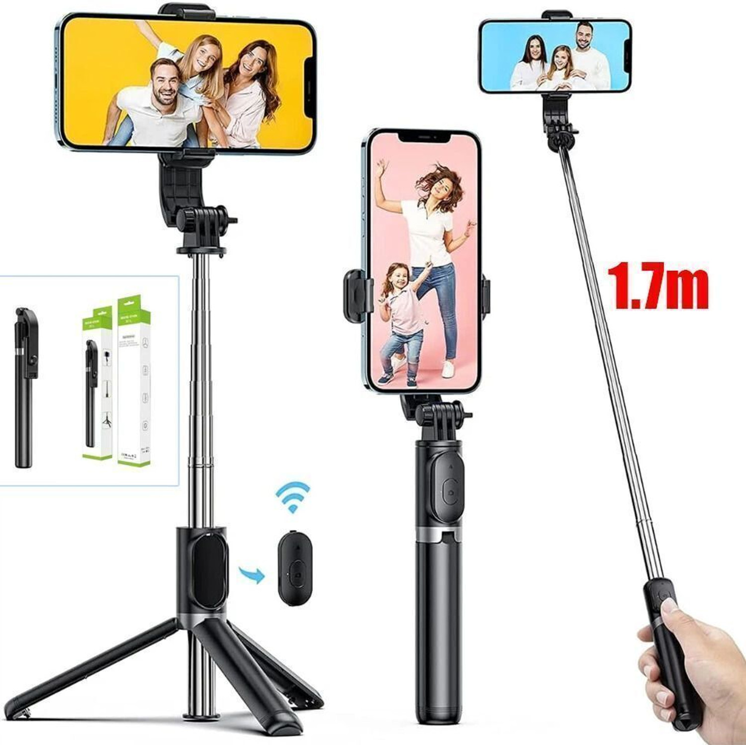 Image of Pharaoh Long Reach 170cm Tripod Selfie Stick with Remote Tripod, Tripod Kit