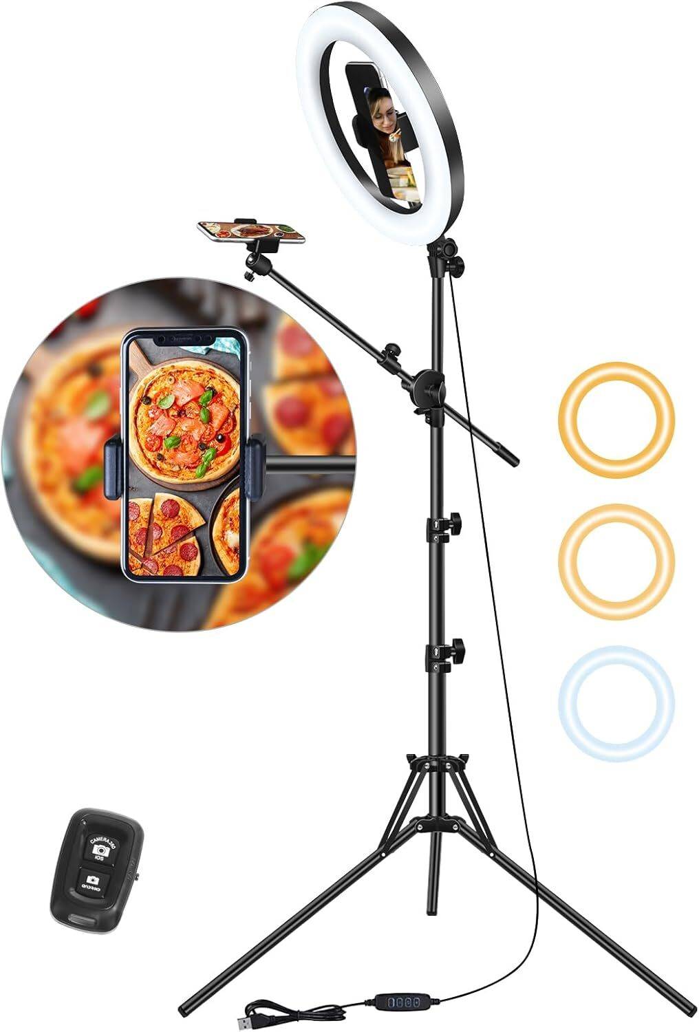 TECHMAZE BEST RINGLIGHT AND TRIPOD 10 INCH RINGLIGHT Tripod