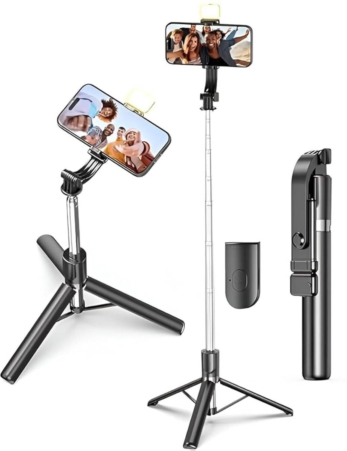 sickle R1SL Universal 360° Tripod Selfie Stick with Adjustable Phone Mount Tripod