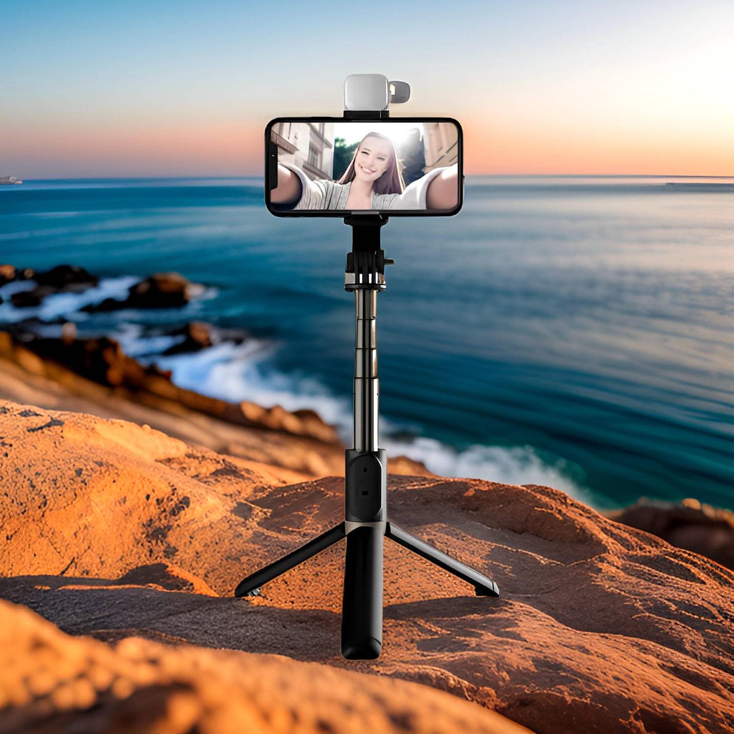 Clairbell Adjustable (Tripod) and (Selfie Stick) with Bluetooth Connectivity JY150 Tripod