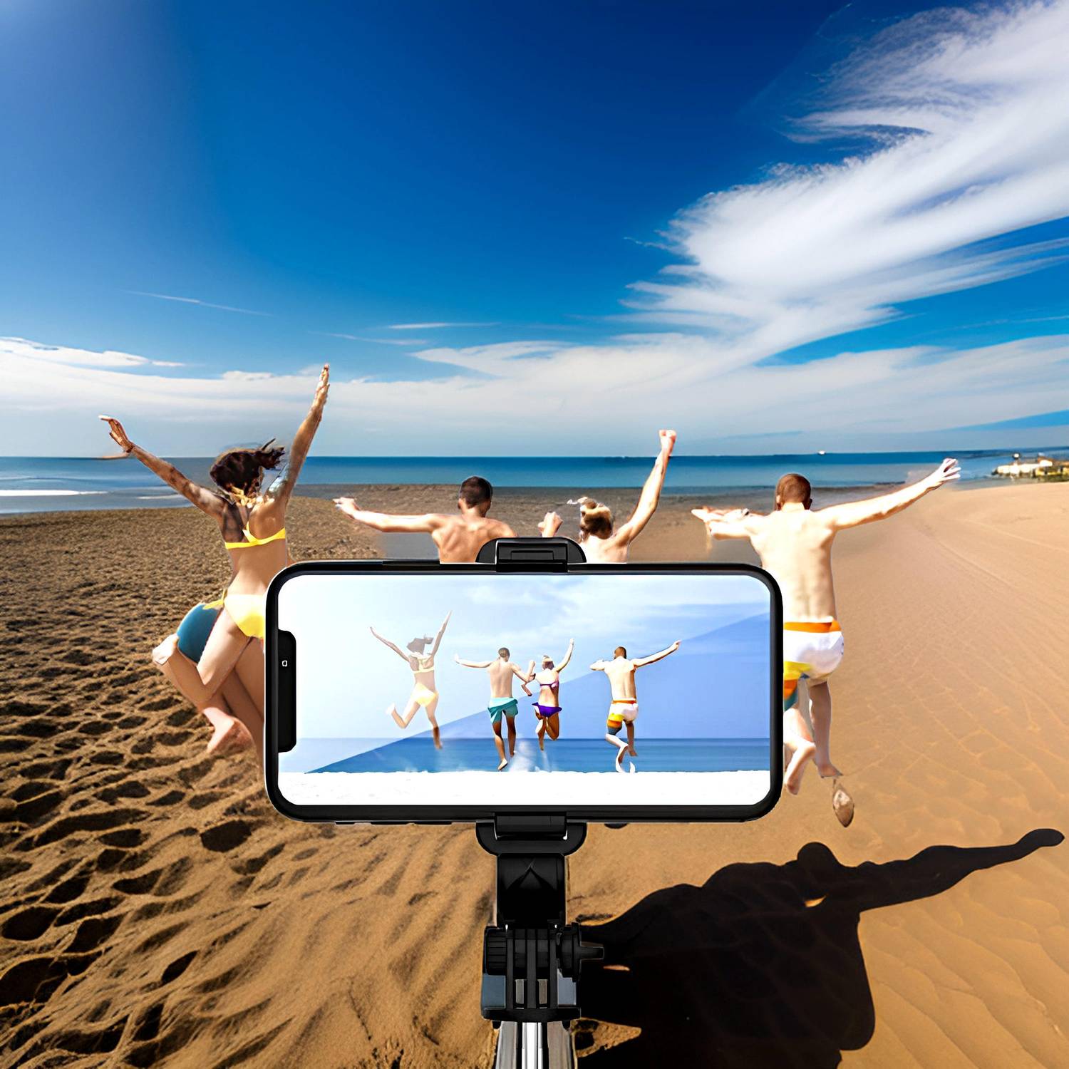 Clairbell Adjustable (Tripod) and (Selfie Stick) with Bluetooth Connectivity JY116 Tripod