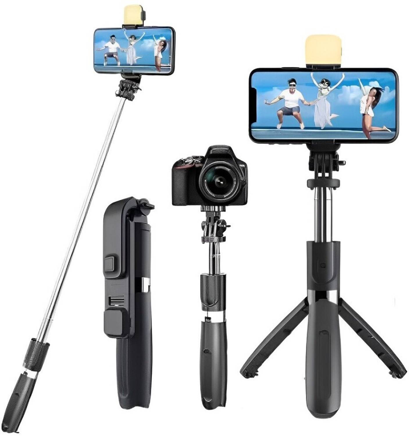 Sunshyne Fill Light-Rotating Phone Holder Tripod Tripod