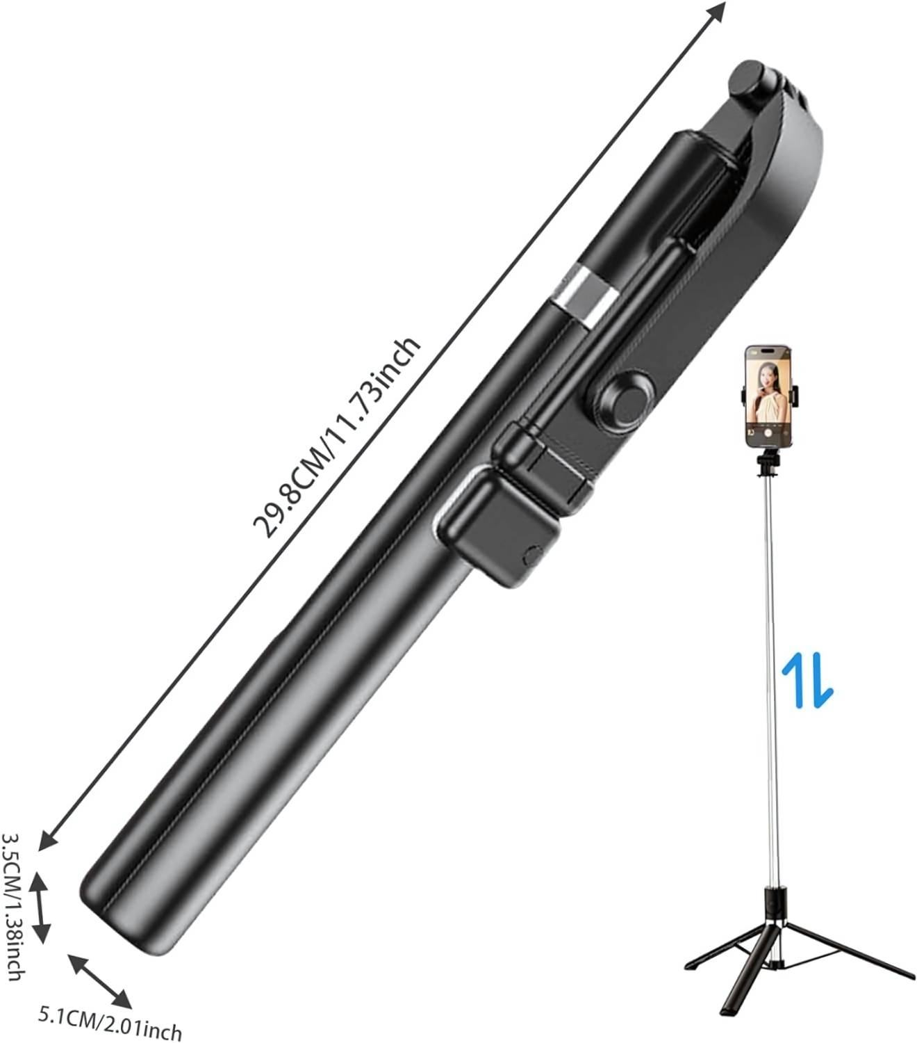 NAFA 66-Inch Tripod with Flashlight - Image 2