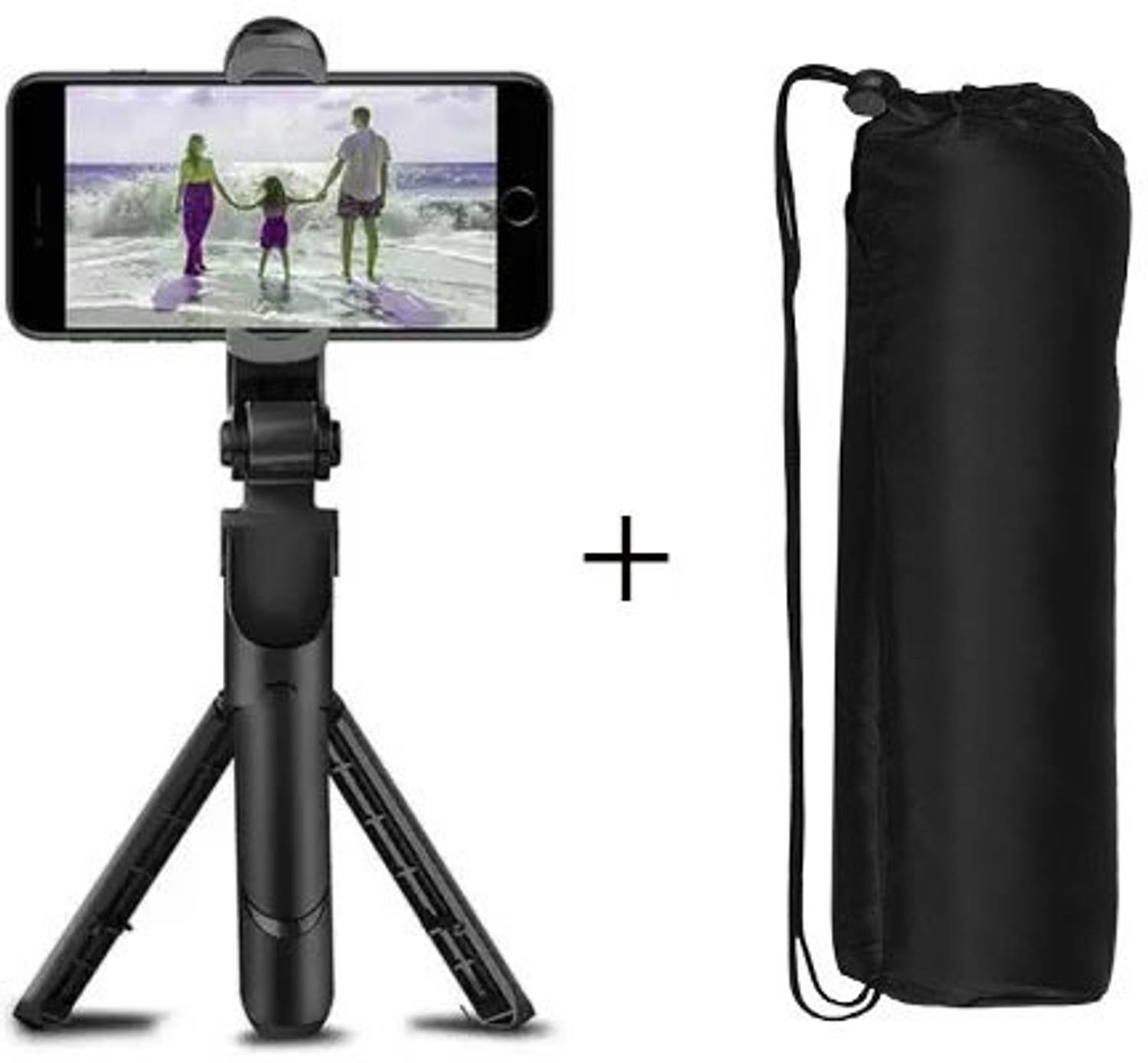 BOPUD Selfie Stick Tripod with Wireless Bluetooth Remote and Tripod Stand Monopod Tripod, Monopod, Monopod Kit, Tripod Kit