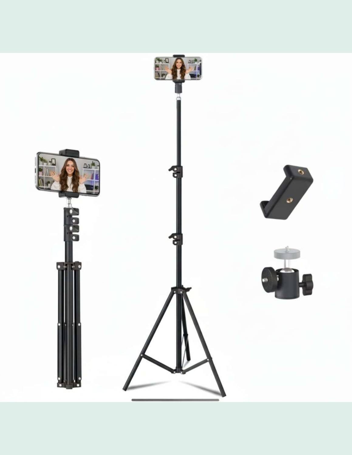 Zoomro Adjustable Mobile Tripod Stand | Foldable Camera Stand ||H72 Tripod
