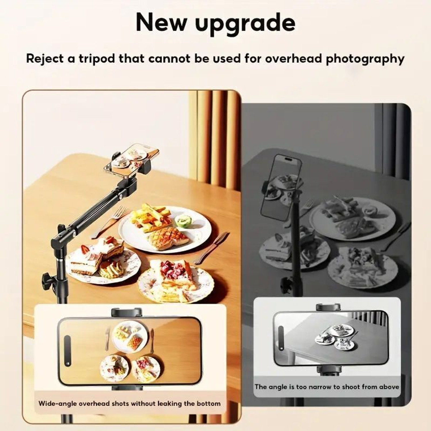 Image of BROLAVIYA Tripod Floor Stand for Videography Youtube Live and Shooting Tripod
