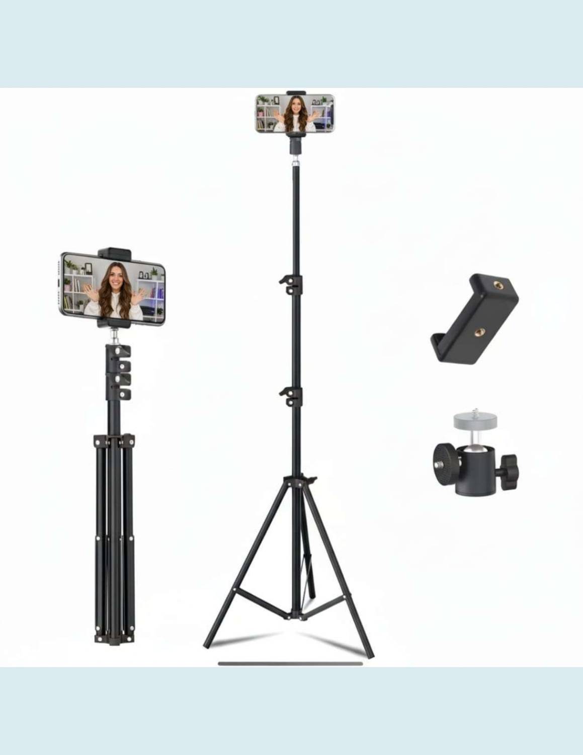 Zoomro Adjustable Mobile Tripod Stand | Foldable Camera Stand ||H73 Tripod