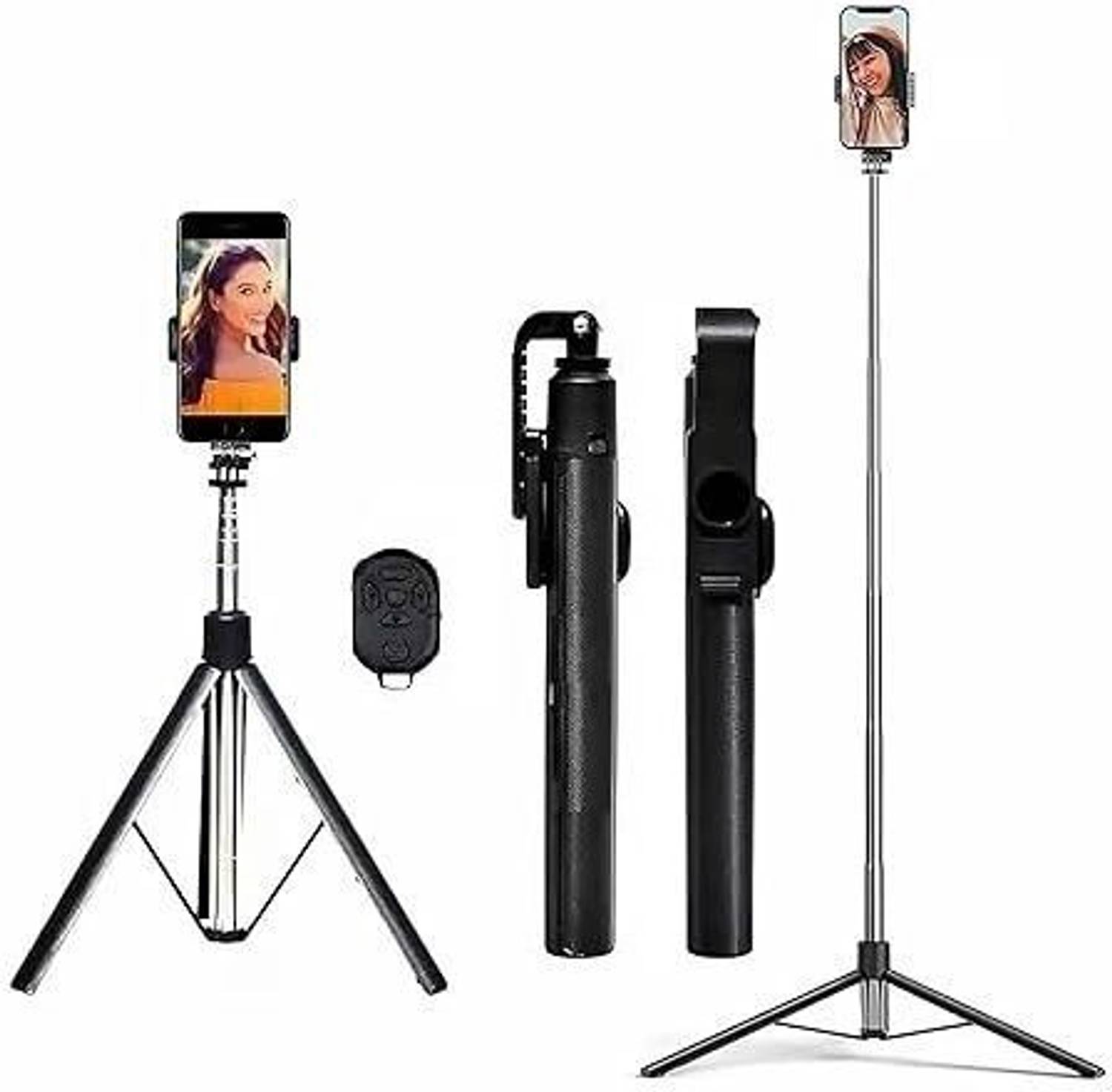 GETGETO Y17 TravelPro Extendable Selfie Stick Tripod with Foldable Design Tripod, Tripod Kit