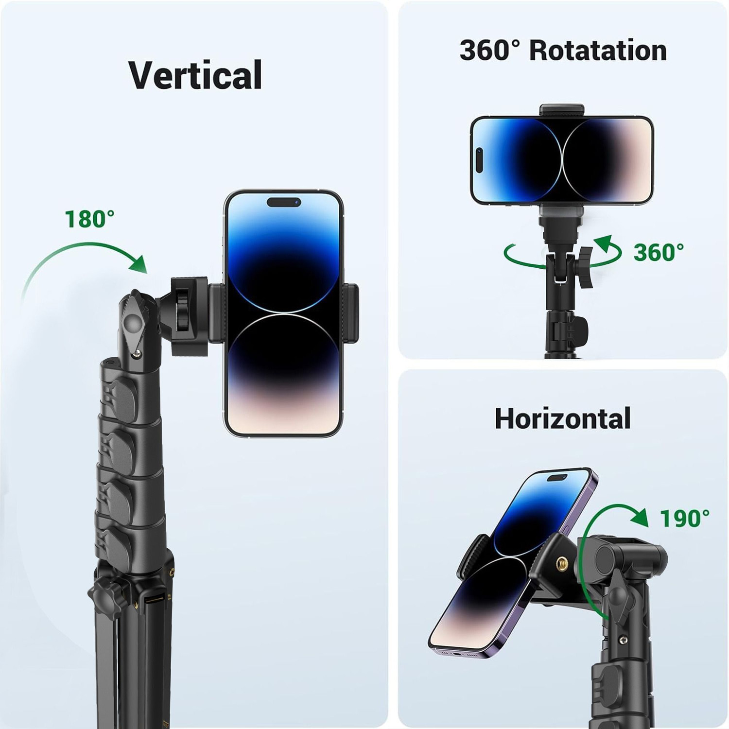 Image of Smart Selection SP-500 Tripod Stand with Mobile Phone Holder Tripod