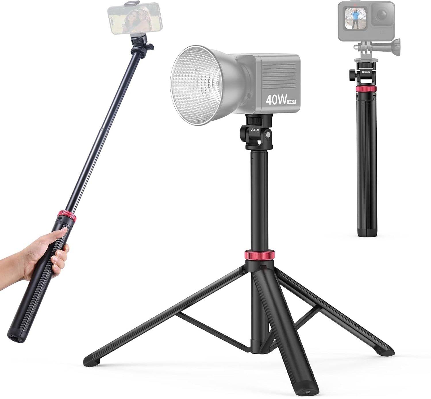 ULANZI MT-79 81" Extendable Aluminum Tripod, 360° Ball Head, 1/4" Screw Tripod