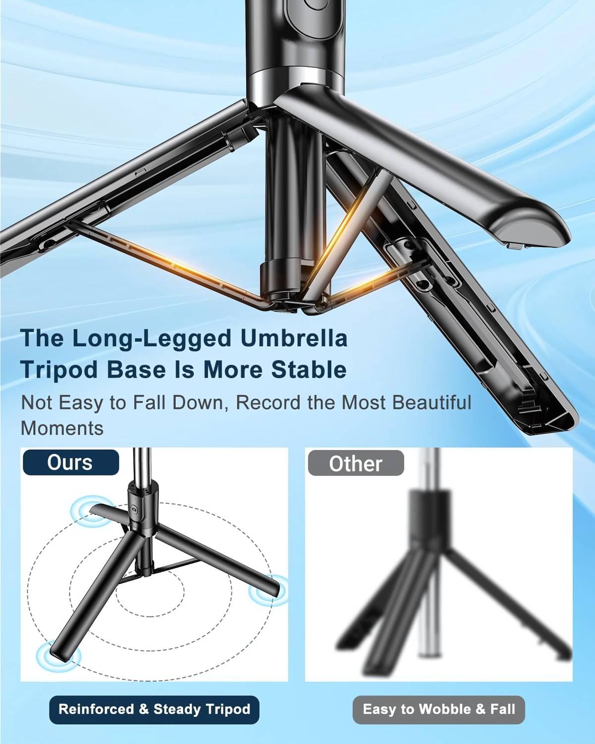 NAFA 66-Inch Tripod with Flashlight - Image 3
