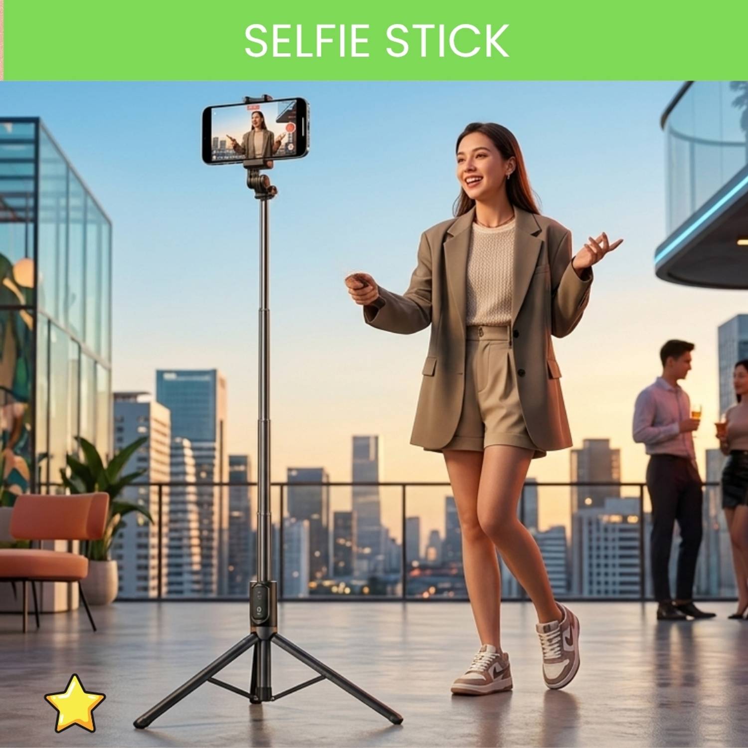 YAROH Durable Tripod for Mobile for Stable Recording and Content Creation SX362 Tripod