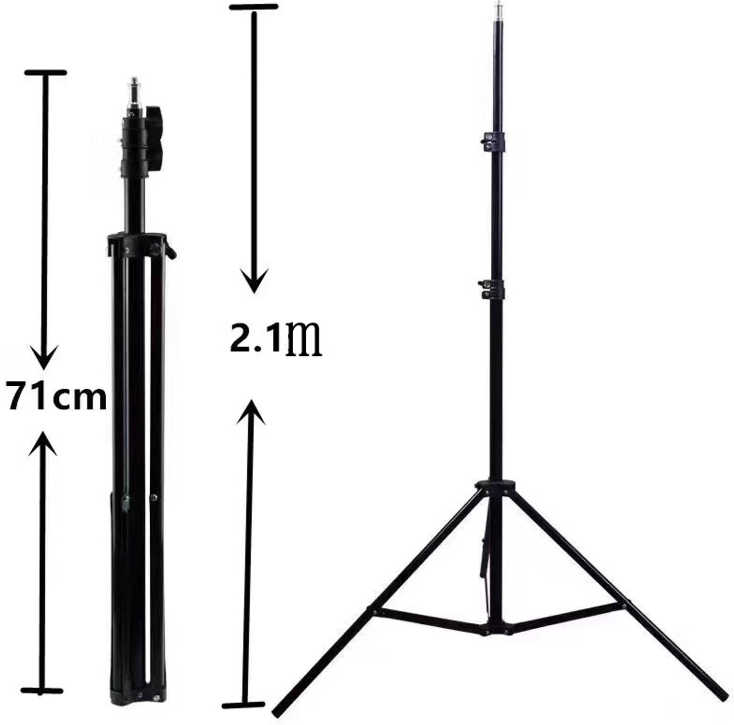Image of ROYAL SCOT GREY 12 inch LED Ring Light with 6.9 Feet Metal Tripod & 3.5mm Metal Collar Microphone Ring Flash