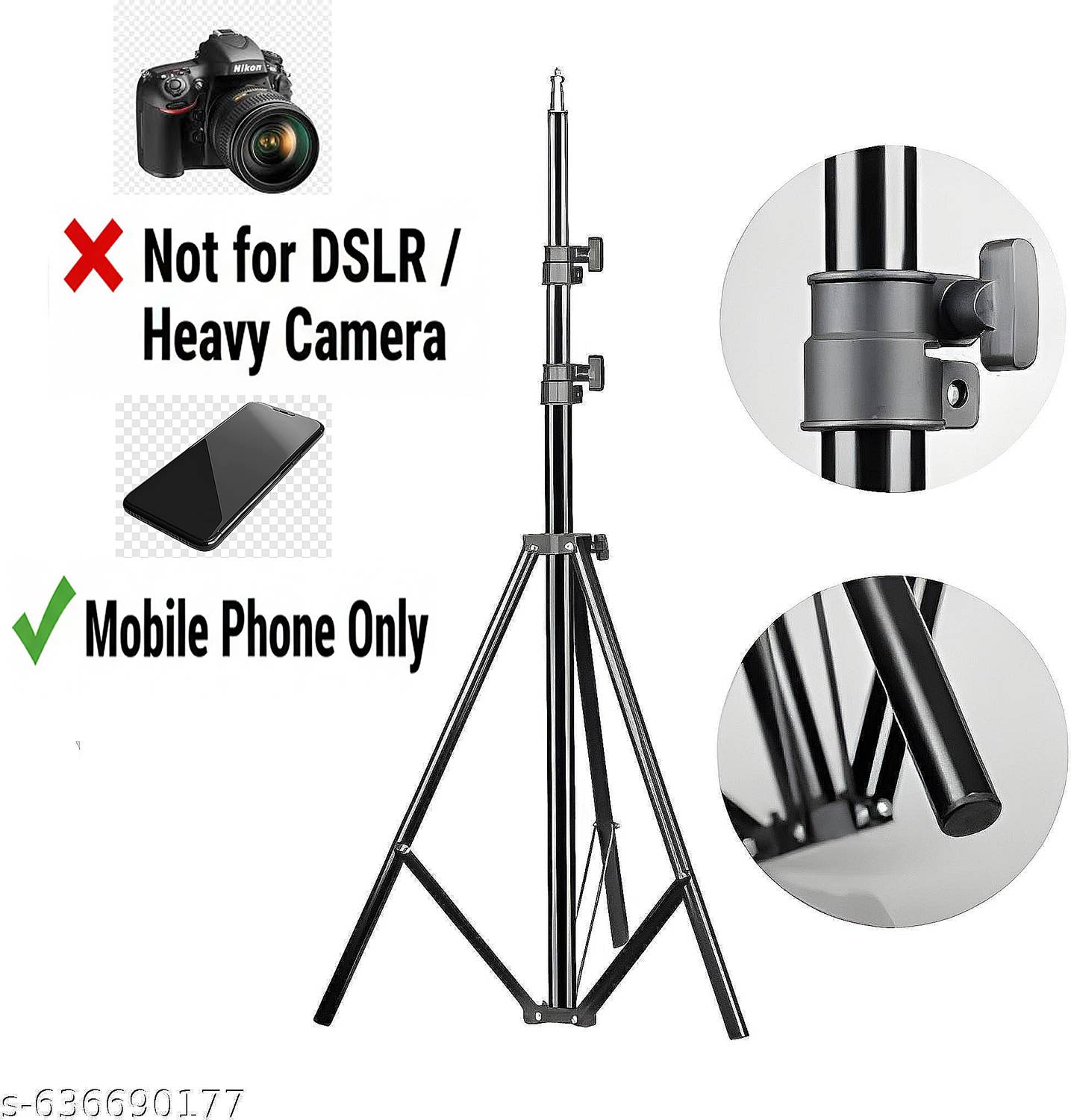 Protance 7 Feet Adjustable Tripod Stand - Image 3