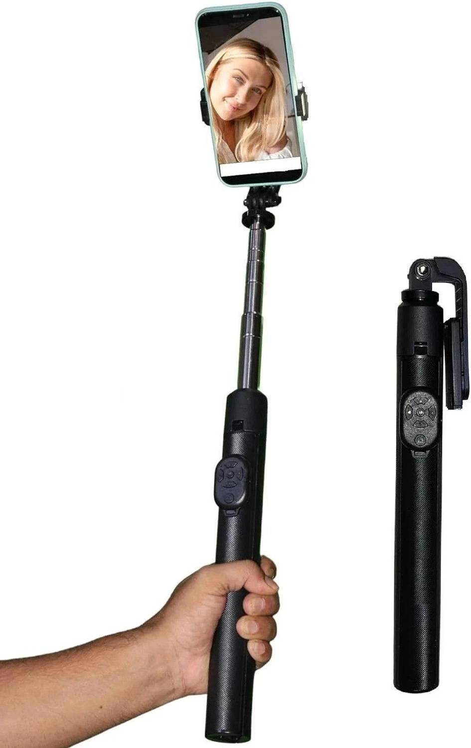CHG Selfie Stick Tripod R1L 180cm expandable Tripod Bluetooth Remote 3 Axis Gimbal for Mobile
