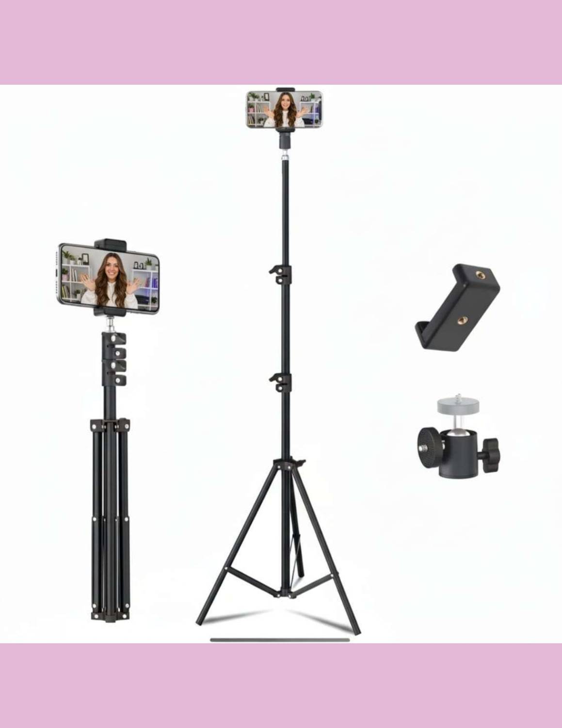 Zoomro Adjustable Mobile Tripod Stand | Foldable Camera Stand ||H53 Tripod