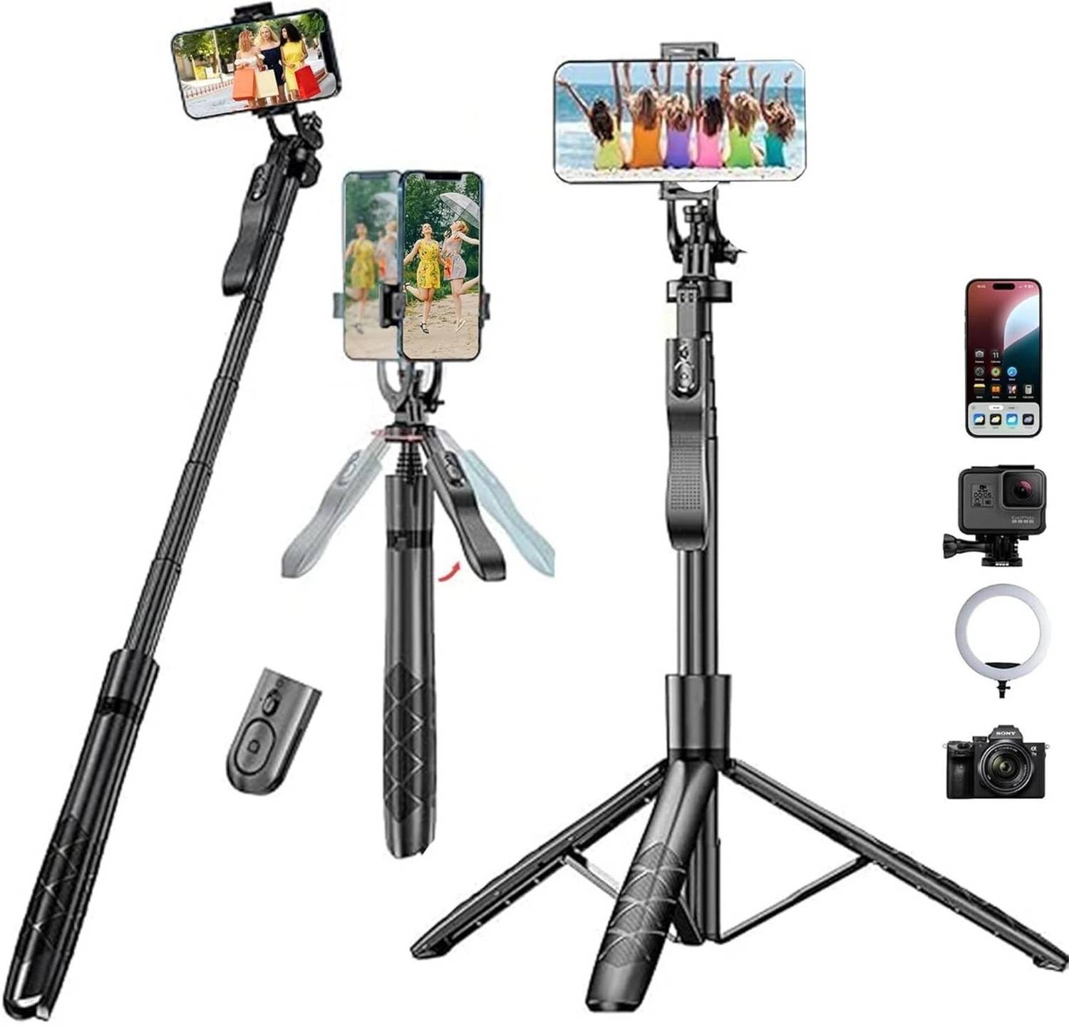 GETGETO L16 Premium Selfie Stick Tripod