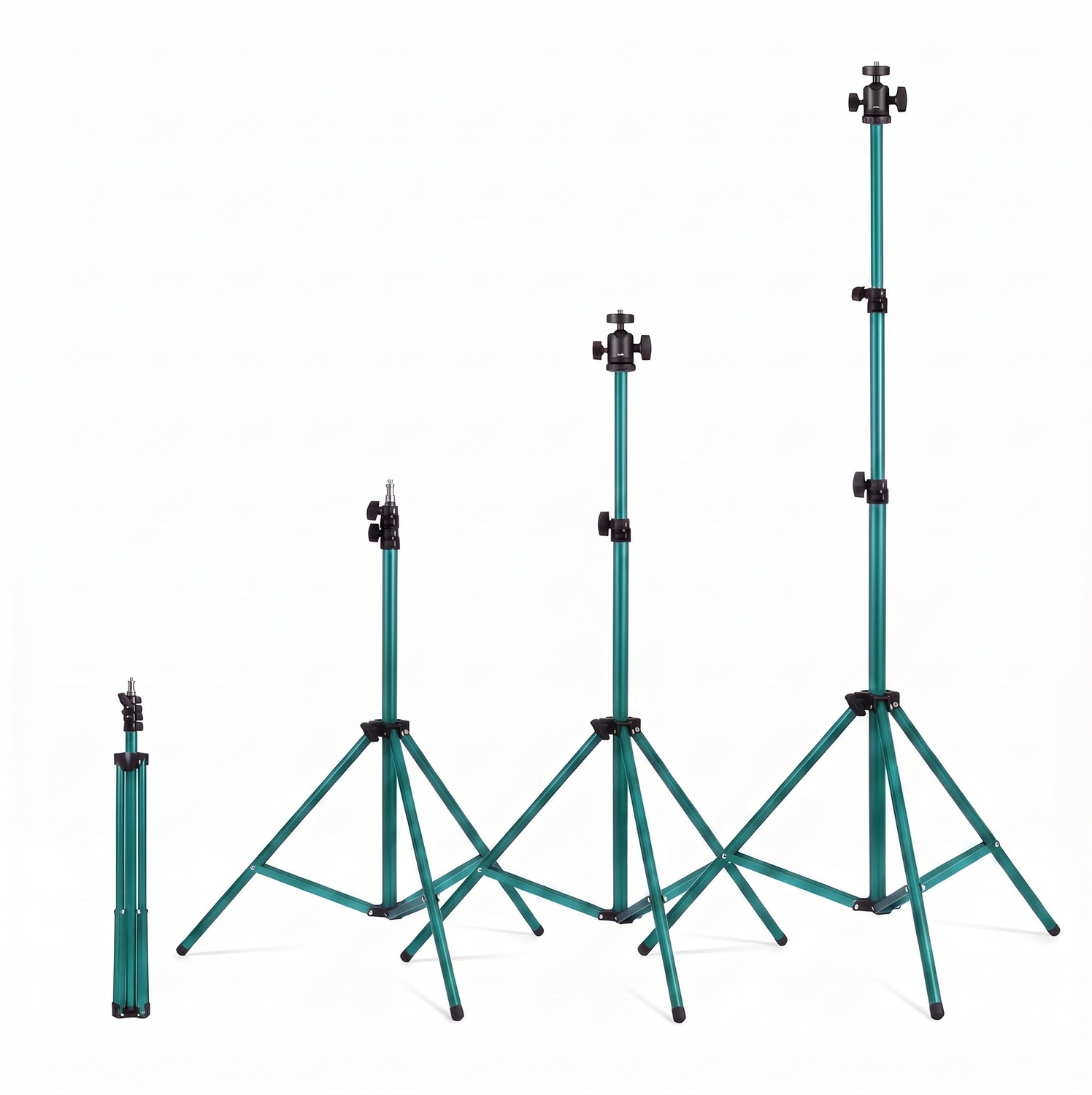Image of Protance Tripod 7 Feet Adjustable Stand With Bluetooth Remote, Rotating Ball Head BG-089 Tripod (Green, Supports Up to 2100 g)