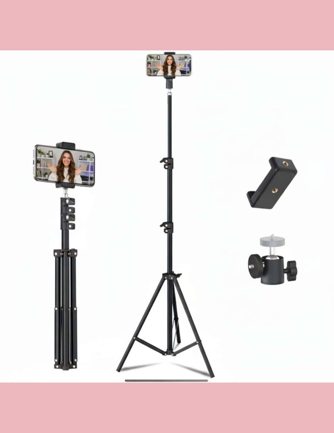 Zoomro Adjustable Mobile Tripod Stand | Foldable Camera Stand ||H83 Tripod