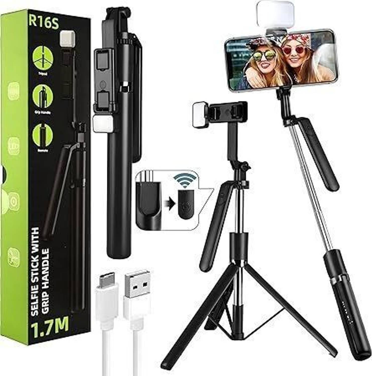 Zafar R16s Smart Bluetooth Selfie Stick - Image 1