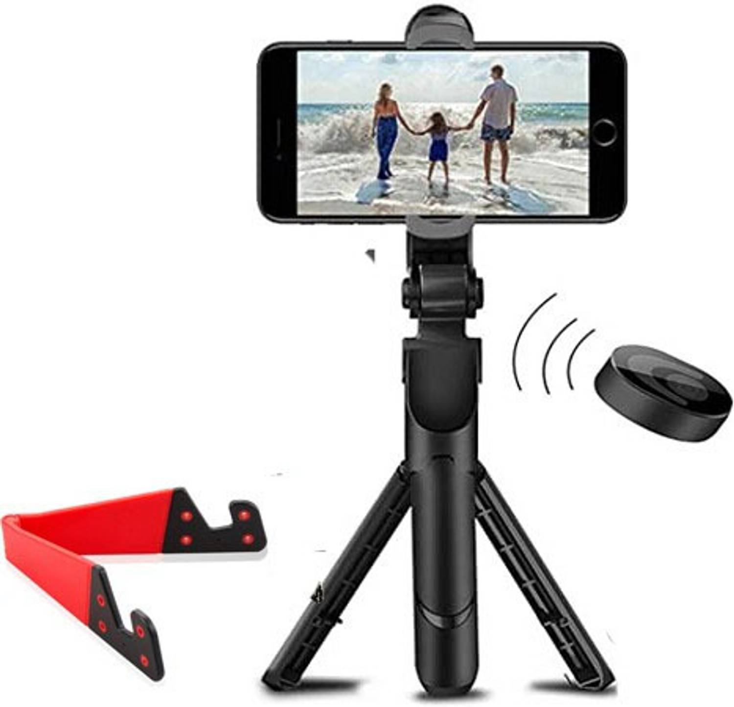 POZUB Bluetooth selfie stick with Wireless Remote Mobile stand for Photo/Video Shoots Tripod, Monopod Kit, Monopod, Tripod Ball Head, Tripod Clamp, Tripod Bracket, Tripod Kit