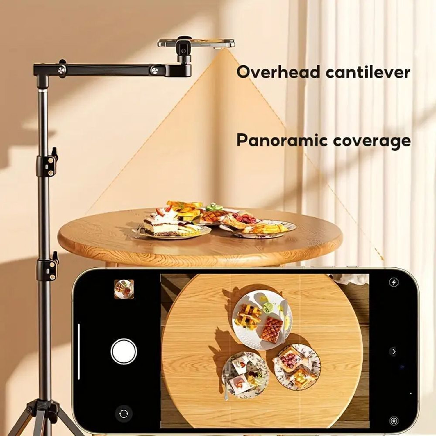 Image of BROLAVIYA Tripod Floor Stand for Videography Youtube Live and Shooting Tripod