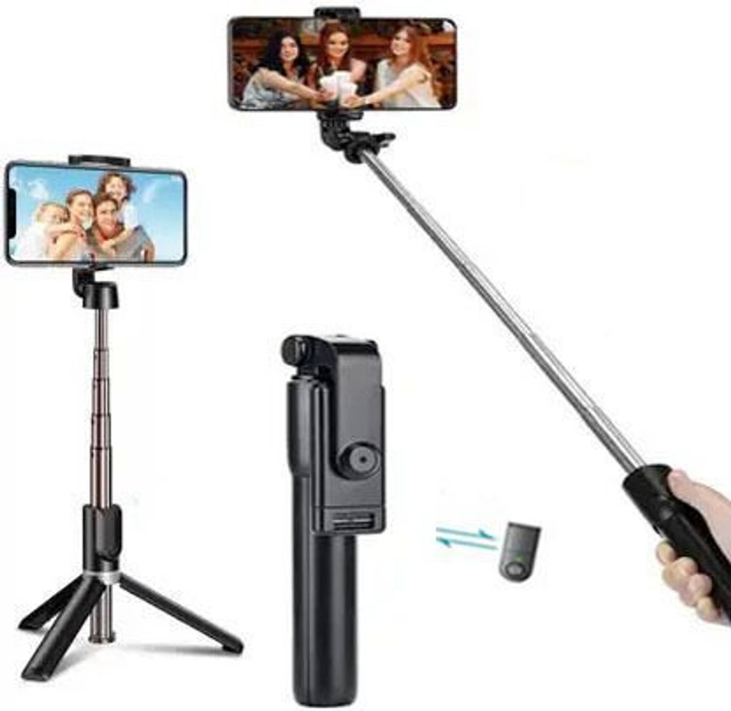 USTINE R1 Selfie Stick Wireless With Remote Adjustable For Mobile Phone SFT-19 Tripod