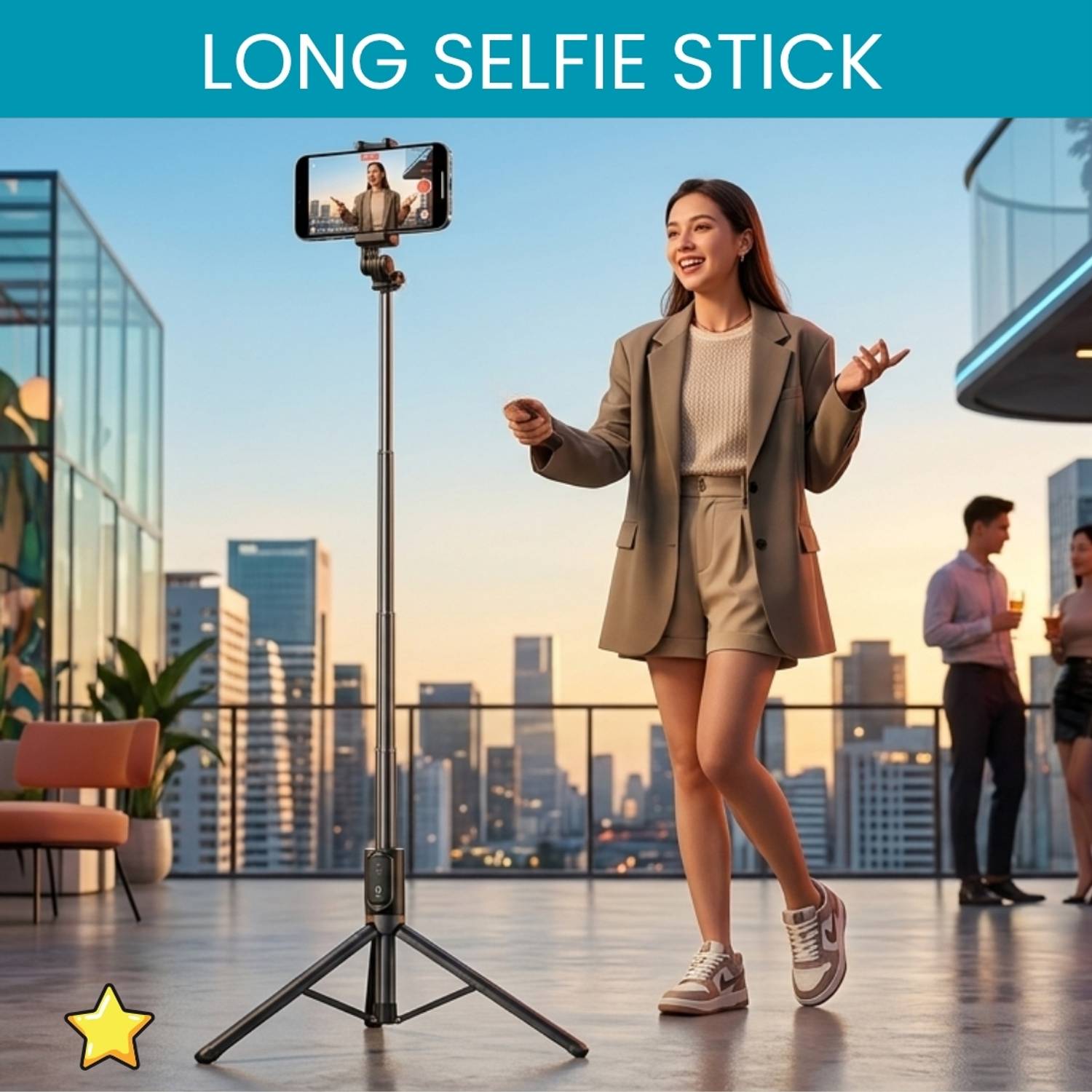 FRONY Durable Tripod for Mobile for Stable Recording and Content Creation EB125 Tripod