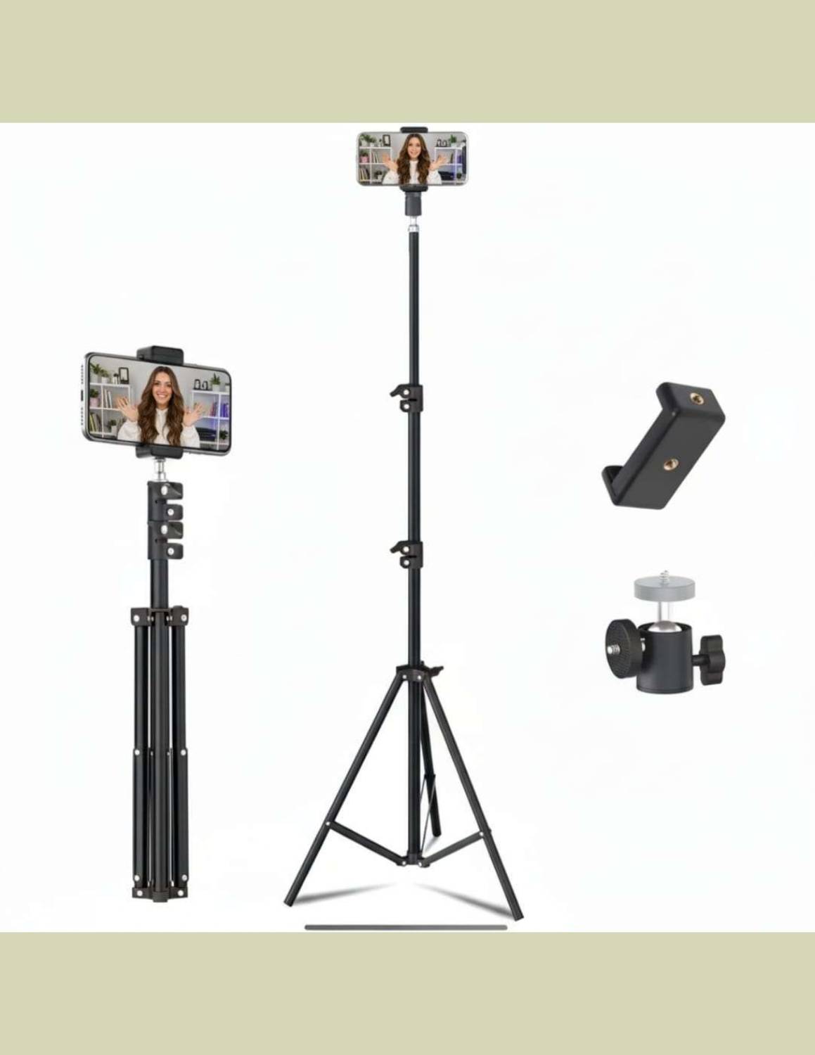 Zoomro Adjustable Mobile Tripod Stand | Foldable Camera Stand ||H34 Tripod