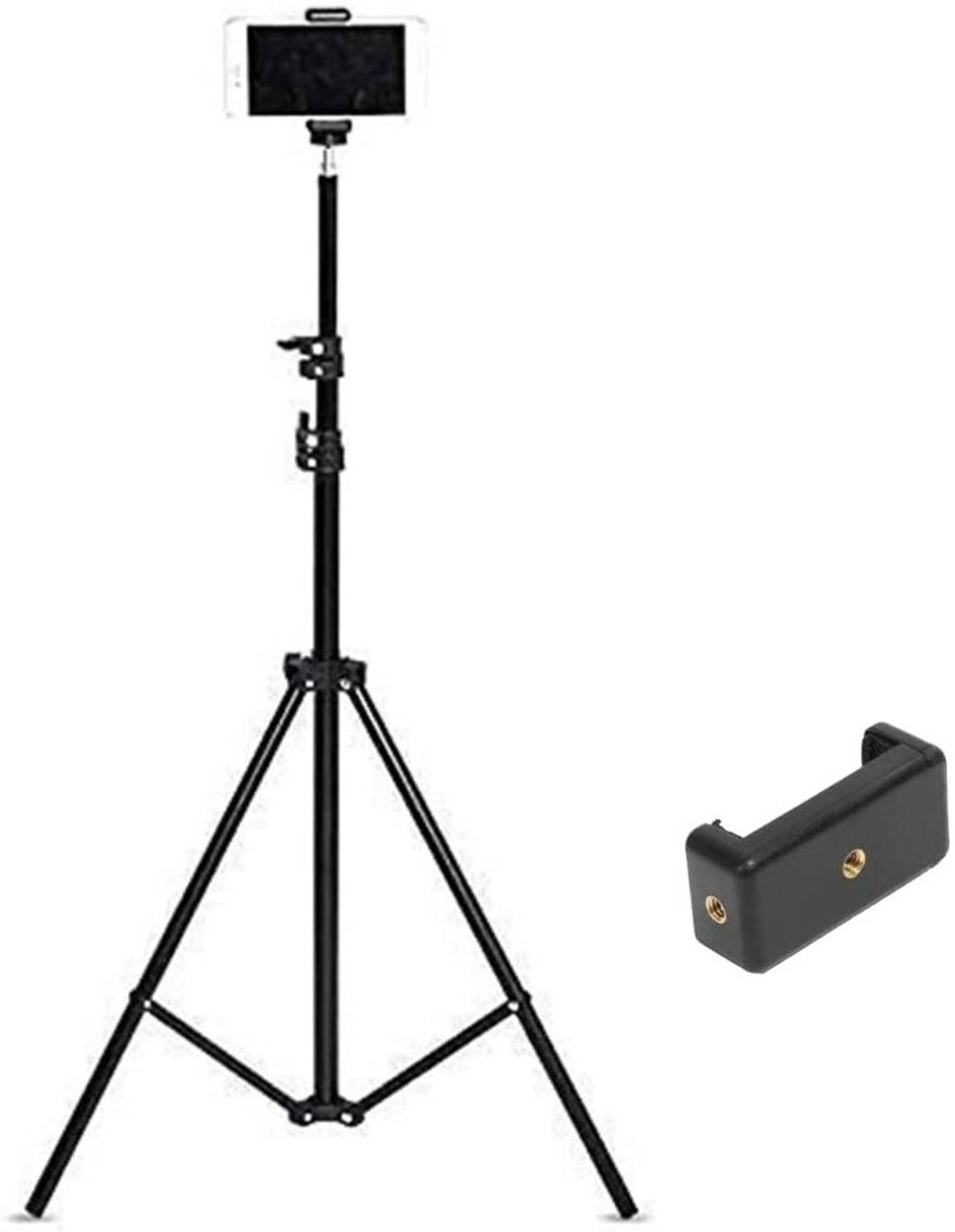 EYNK Lightweight & Portable 7 Ft Aluminum Alloy Studio Light Stand with Mobile Holder Tripod