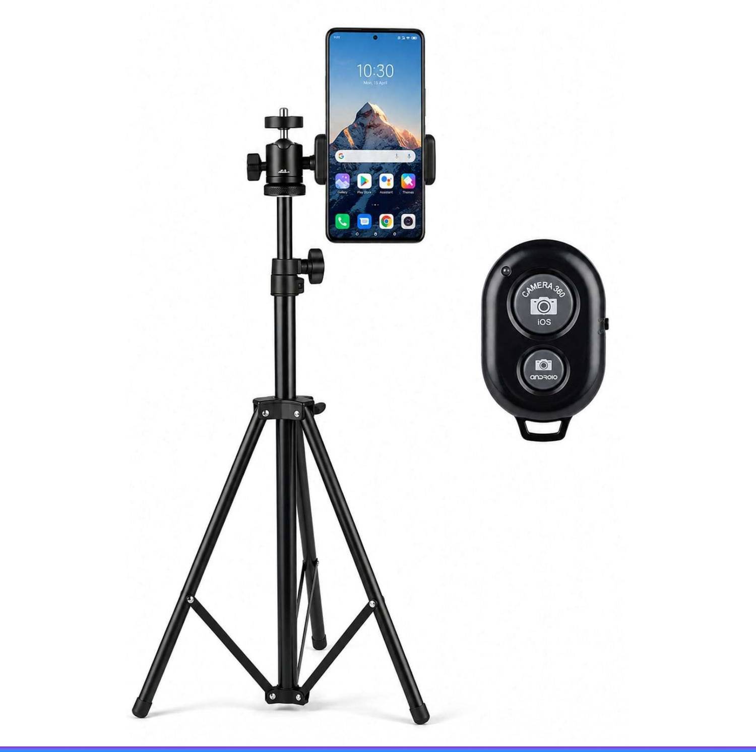 VIDZORA Adjustable Mobile Tripod Stand with Phone Holder ||BC1002 Tripod