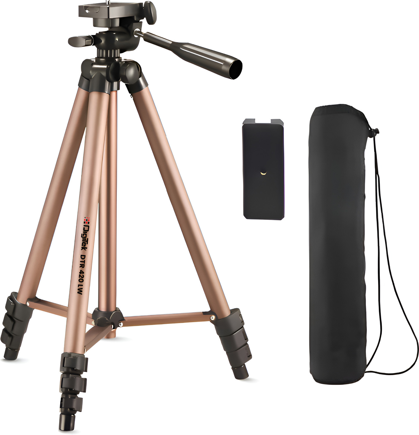 Image of DIGITEK DTR 420 LW Tripod Stand for Camera and Smartphone Tripod