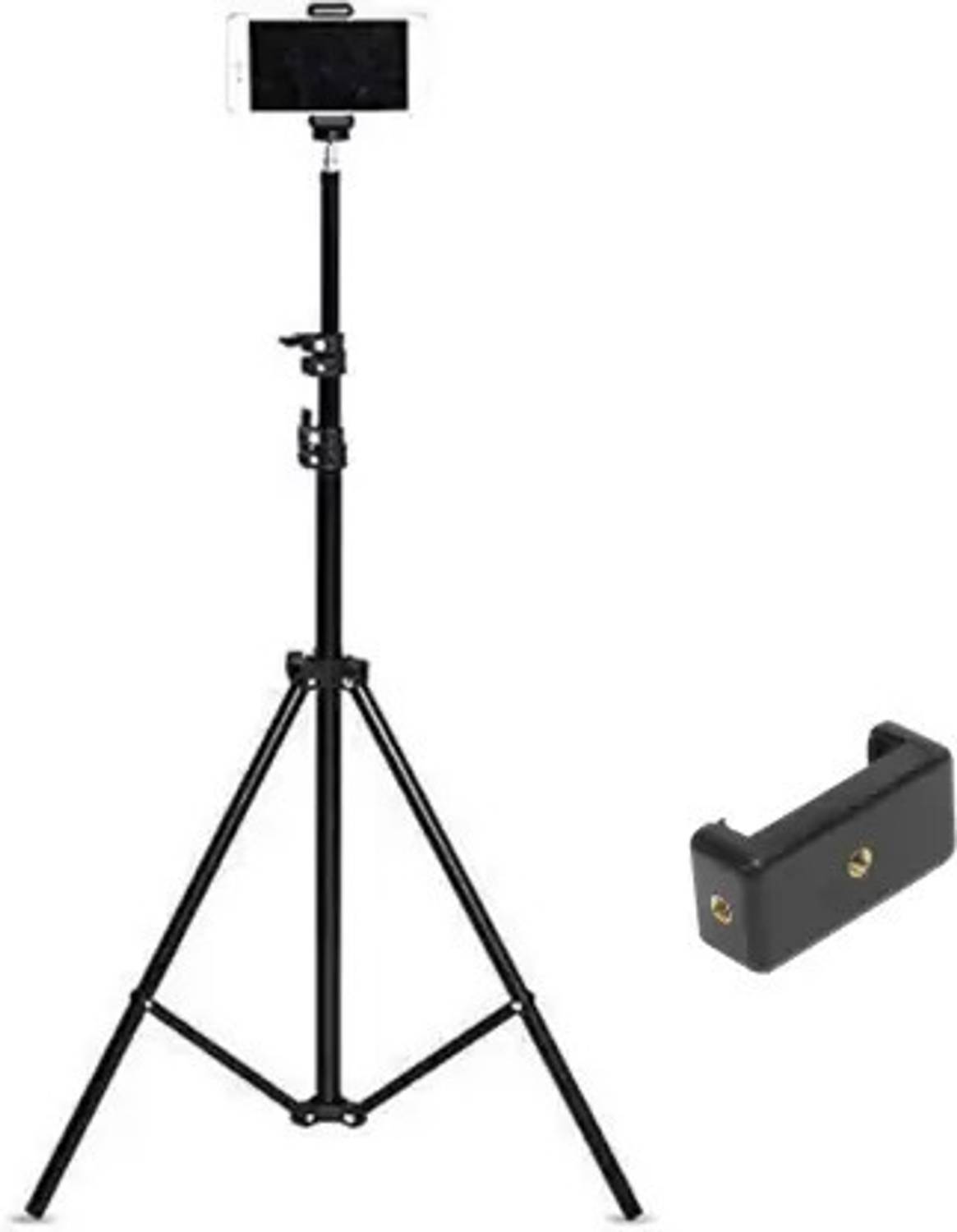 Hold up Big 84 Inch Foldable Camera Tripod for Video and Photo Shoot,4 Section Adjustable Travel Tripod (Black) Tripod