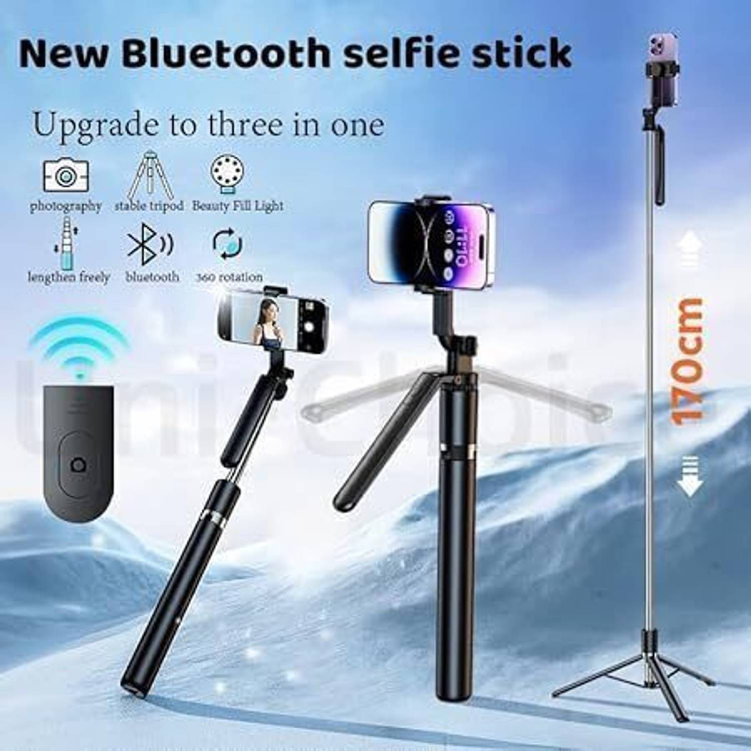 Zafar R16s Smart Bluetooth Selfie Stick - Image 5