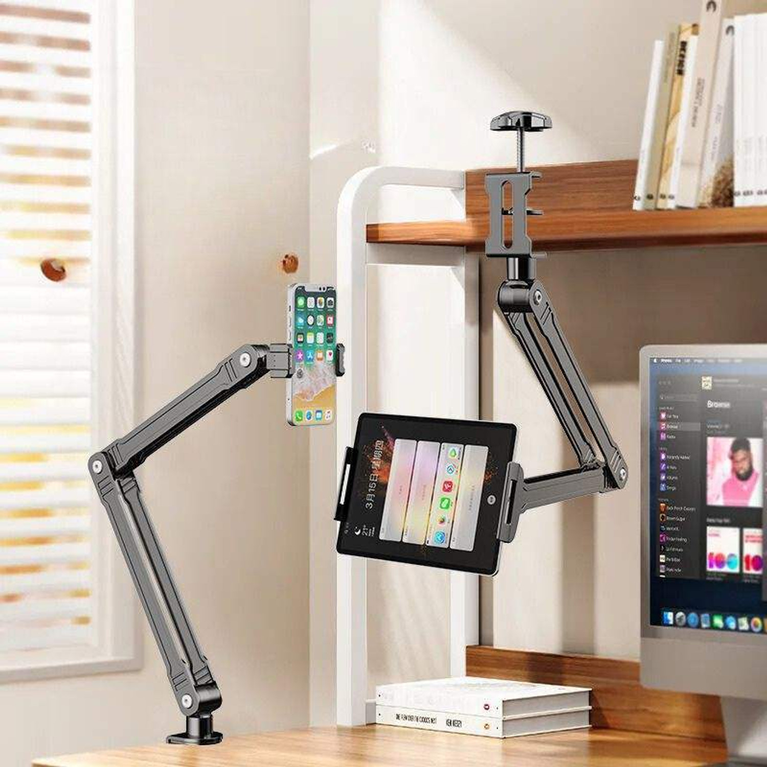 Image of FDS Tripod Mobile, Camera Holder with 360 Rotate for Video Recording(BLACK) Tripod