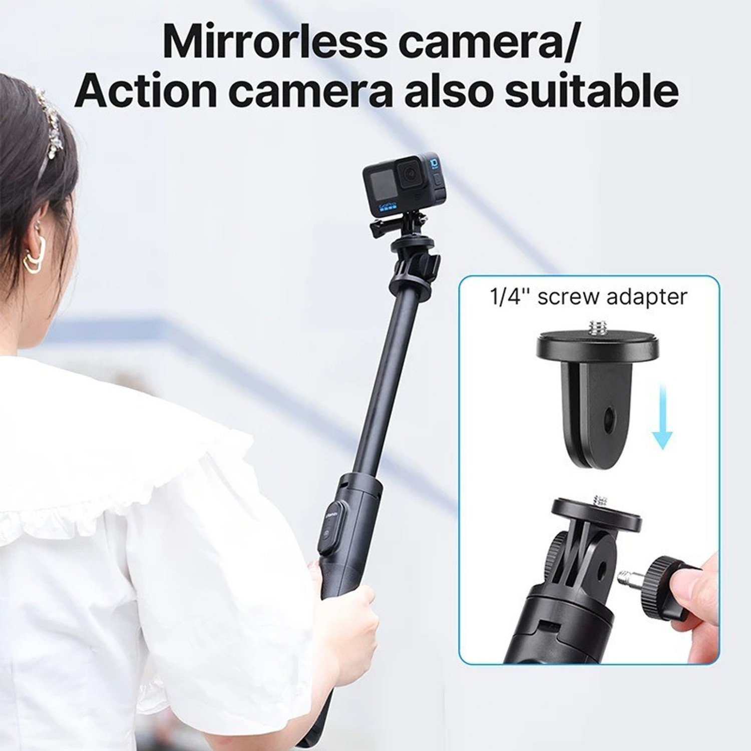 Image of Hiffin Ulanzi SK-03 1.6M Livestream Selfie Stick Bluetooth 10M Remote Control Tripod Tripod