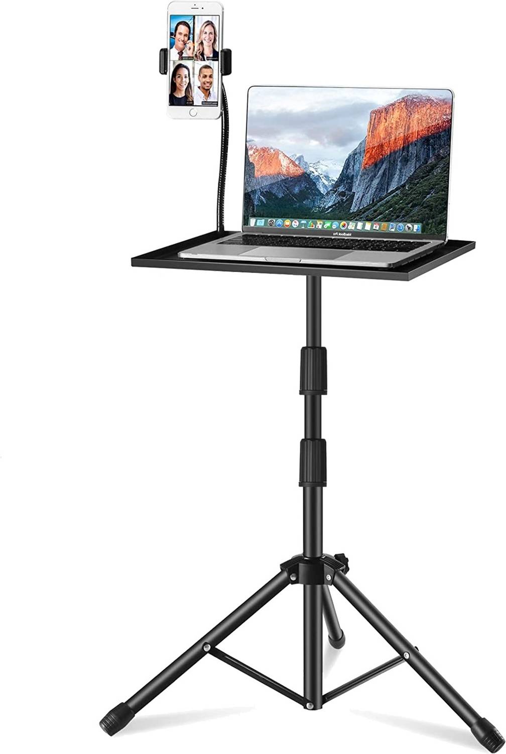 BROLAVIYA Projector and Laptop Stand, Adjustable Height, Multi-Purpose Tripod Tripod