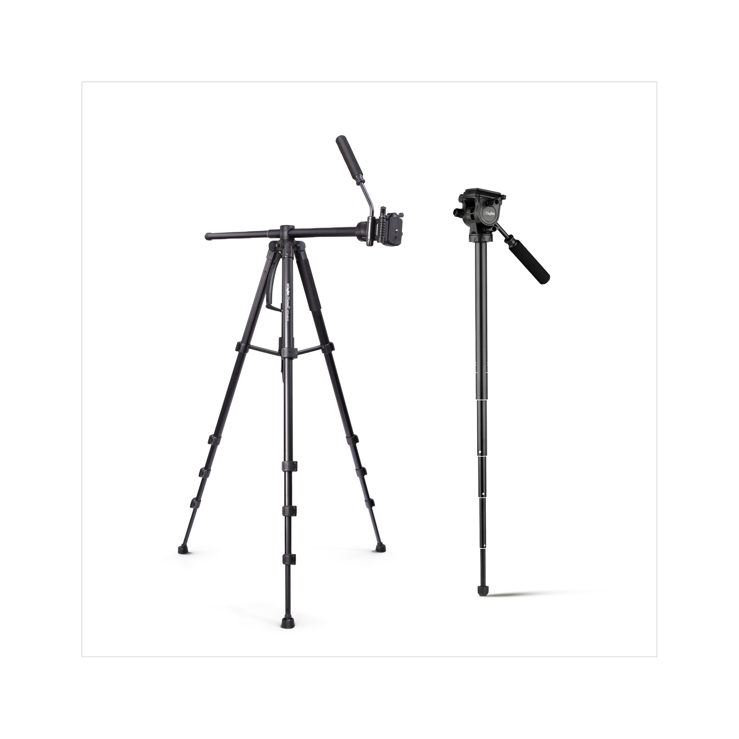 DIGITEK DPTR 895VD Platinum DV Tripod Cum Monopod with PAN Head Tripod Kit, Monopod