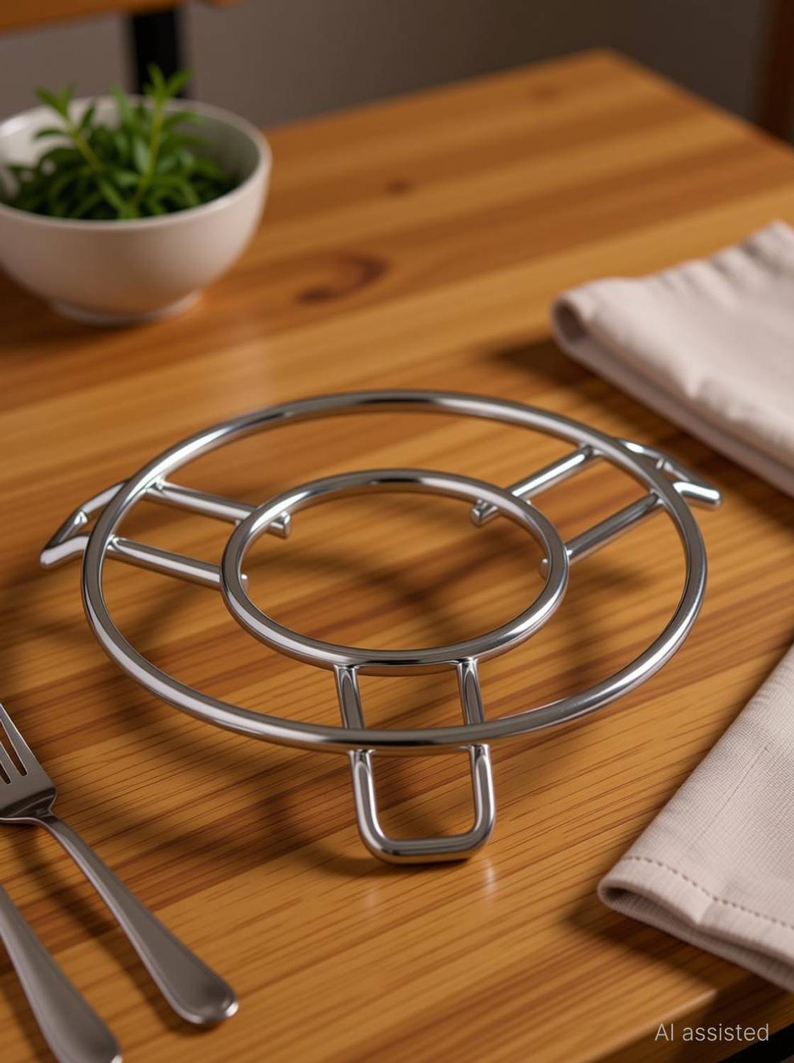 Brunchy Stainless Steel Trivet Stand | Round Steamer Rack for Kitchen Stainless Steel Trivet