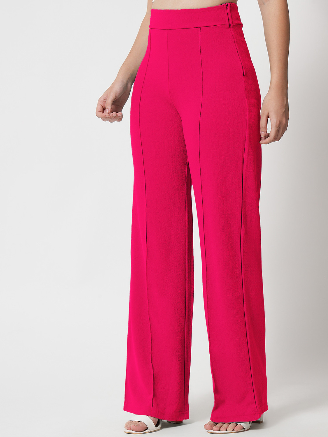 Image of KOTTY Regular Fit Women Pink Trousers