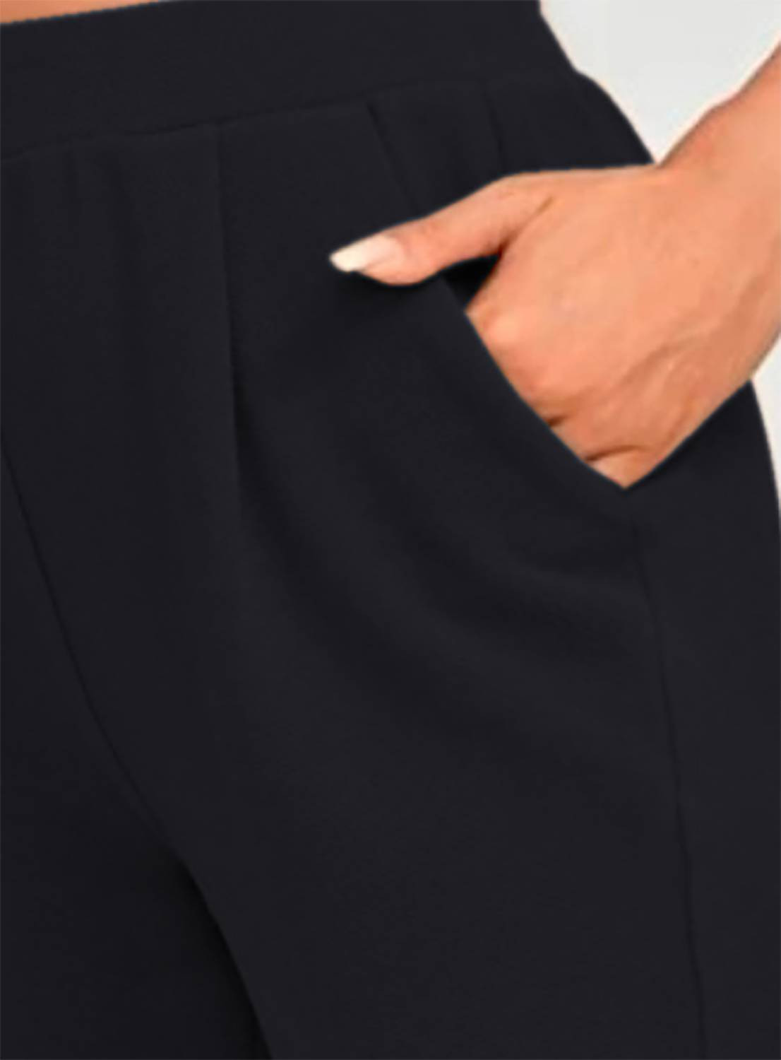 Image of Maheshvi Regular Fit Women Black Trousers