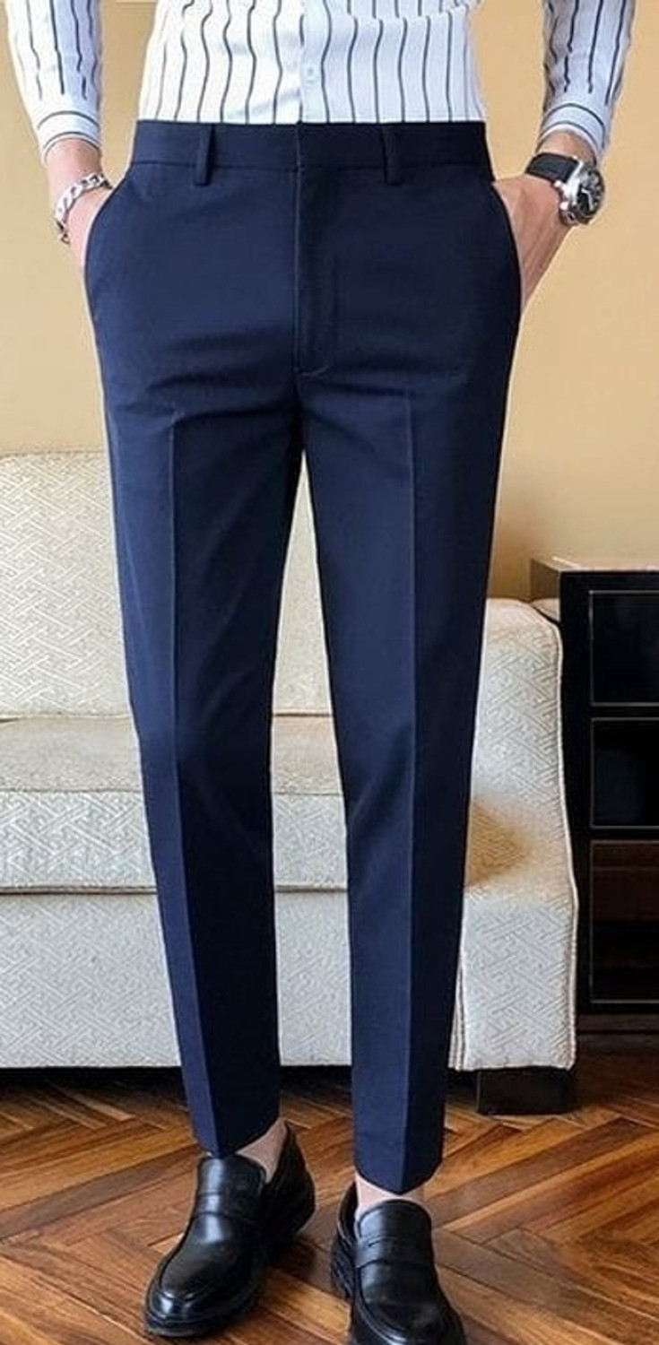 Image of PESADO Regular Fit Men Multicolor Trousers