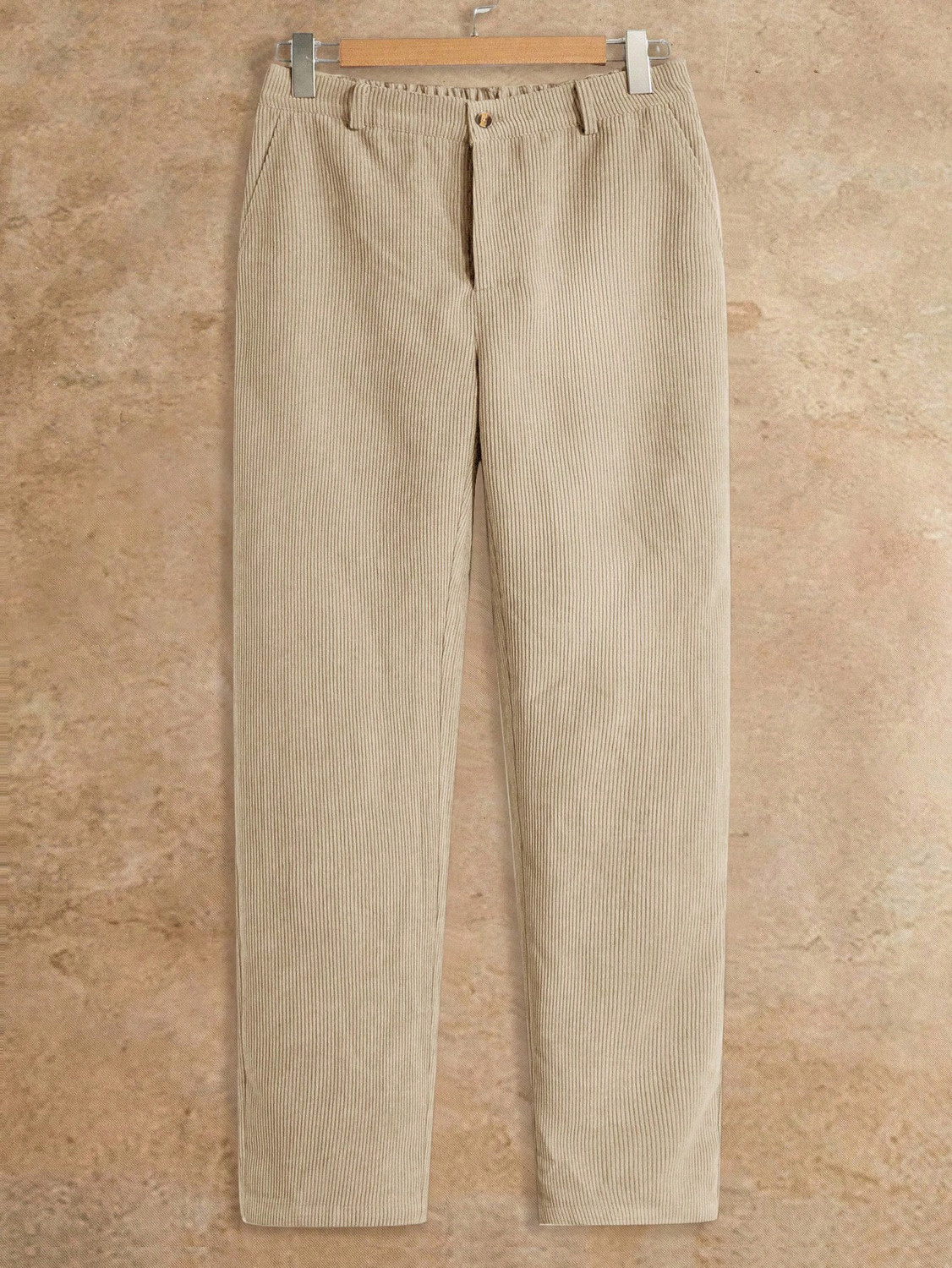 Image of METRONAUT Loose Fit Men Beige Trousers