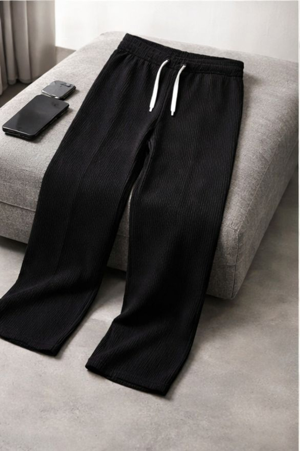 Image of METRONAUT Relaxed Men Black Trousers