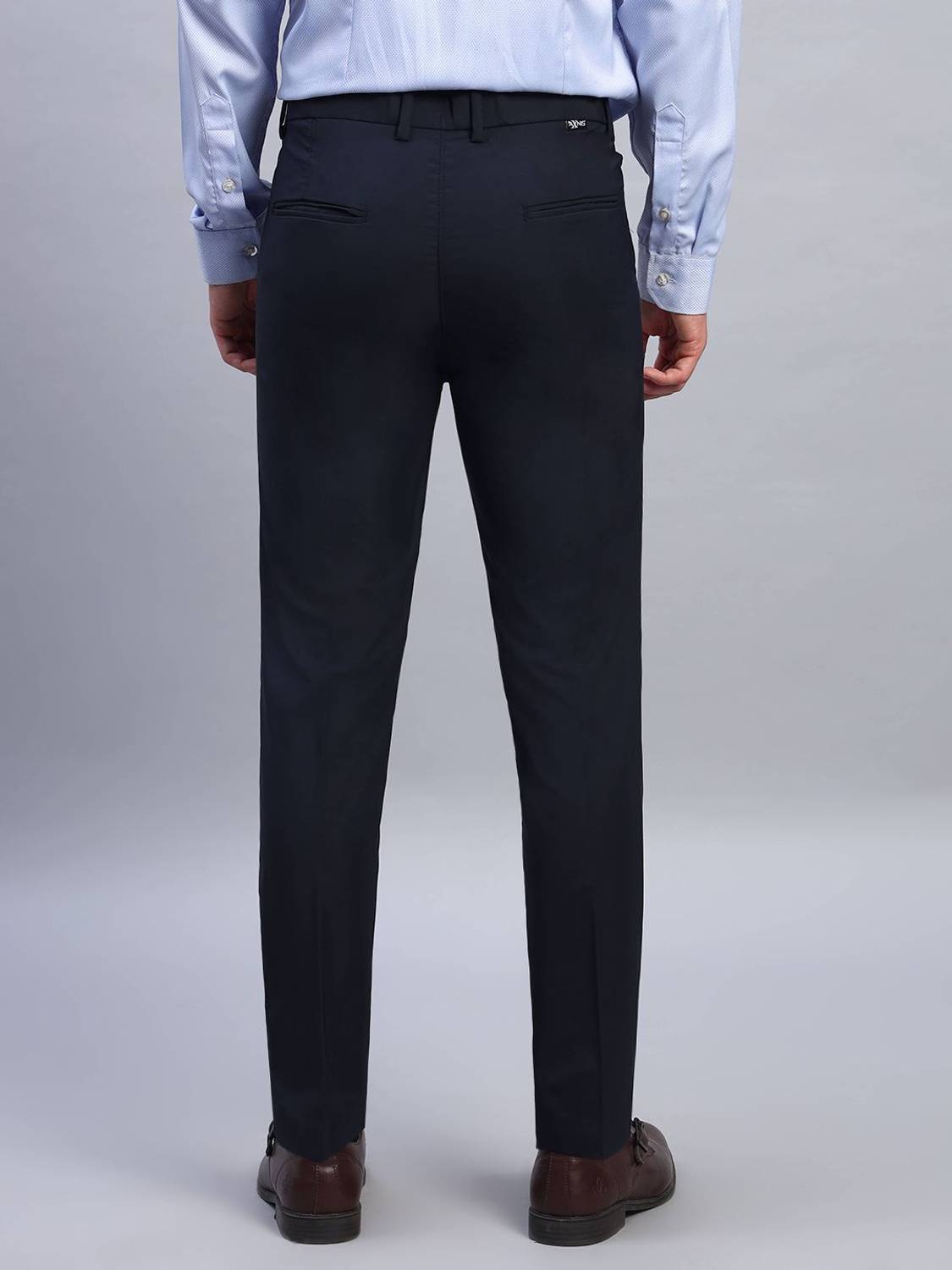 AXNIS Straight Fit Men Light Blue Trousers - Image 2