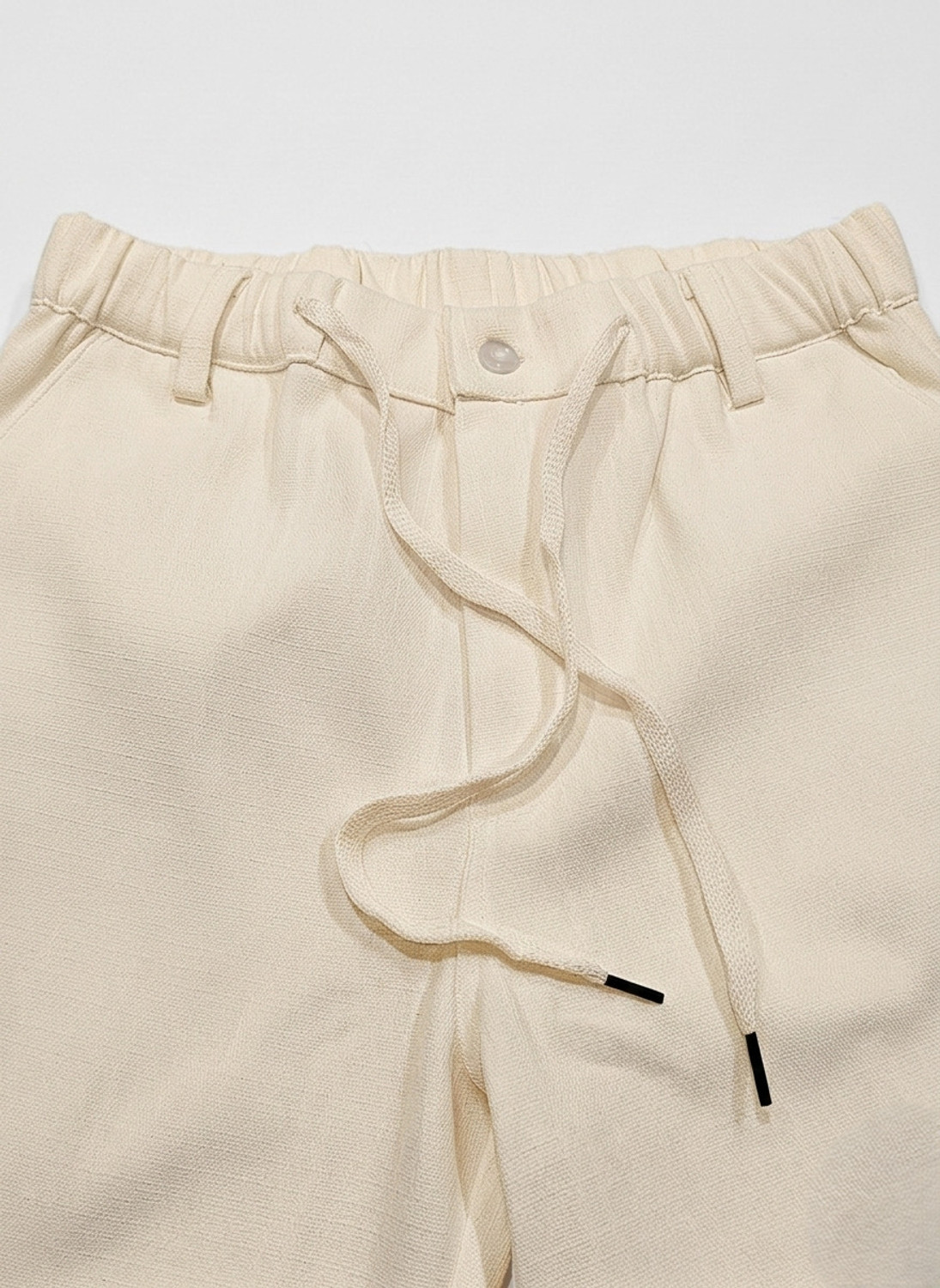 Image of INDICLUB Relaxed Men Cream Trousers